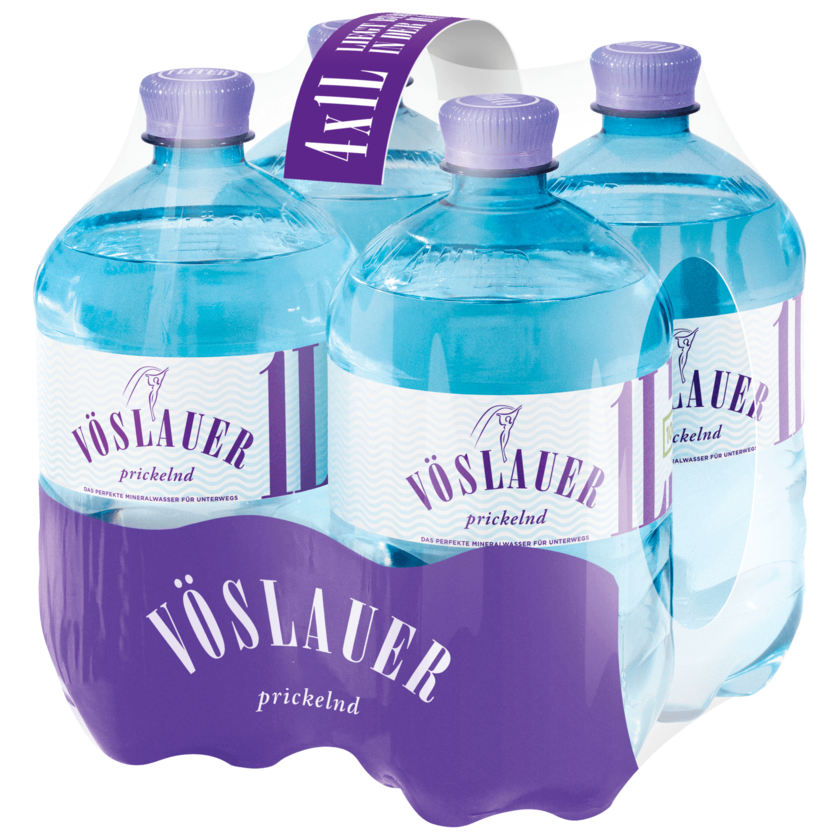 Vöslauer Mineralwasser Prickelnd 4x1l